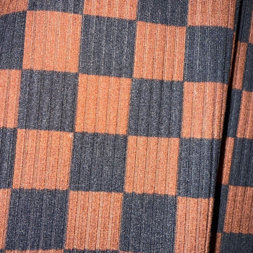Dressed in LALA Brown and Black Checkered Wide-Leg Pants Set - Picture 9 of 13